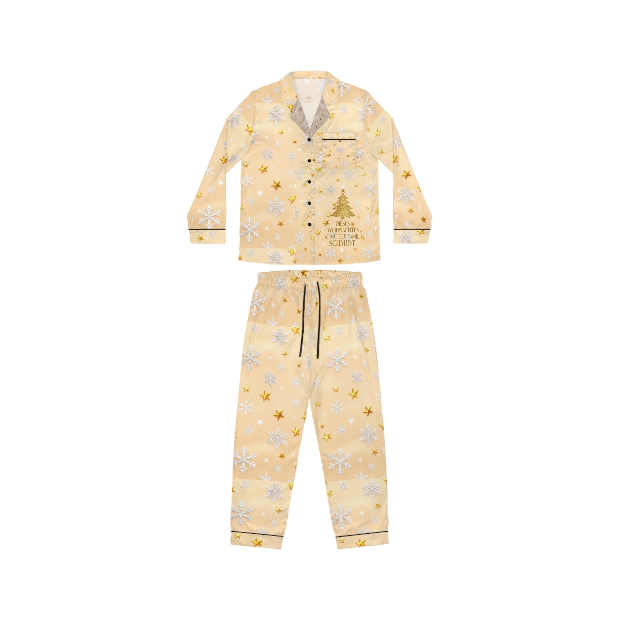 Unisex-Weihnachtspyjama golden