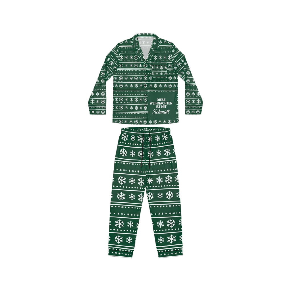Unisex-Weihnachtspyjama grün