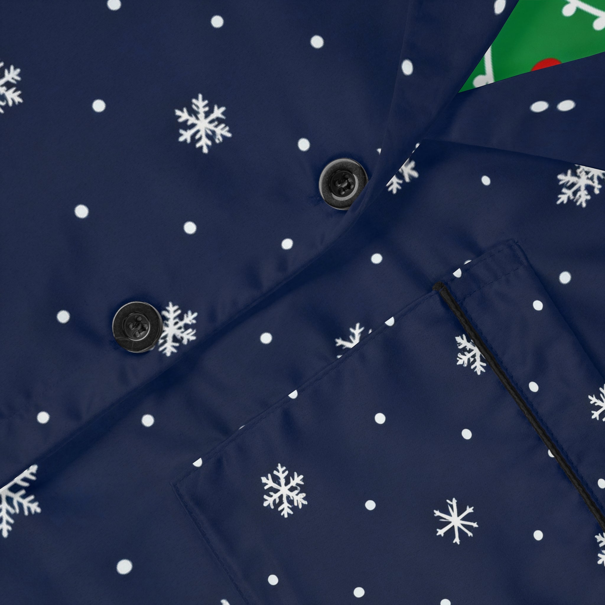 Unisex-Weihnachtspyjama blau