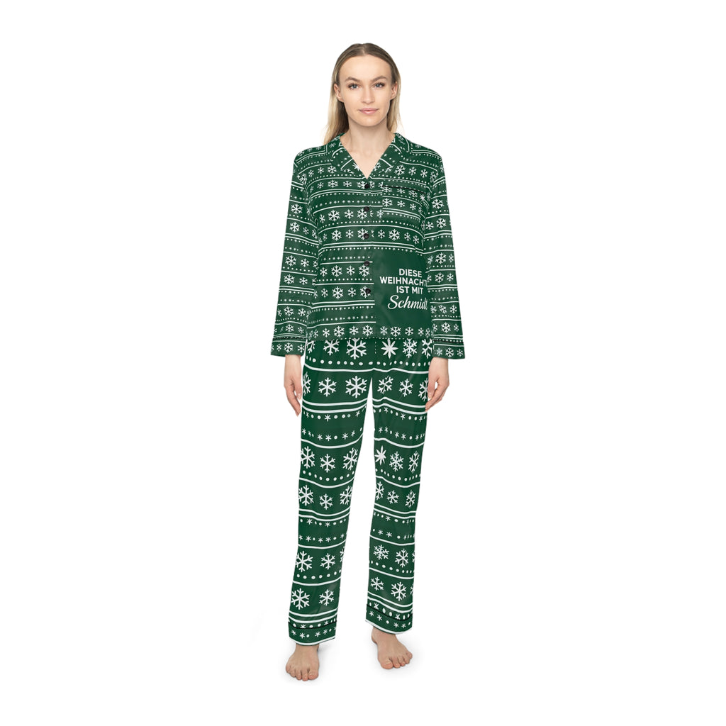Unisex-Weihnachtspyjama grün