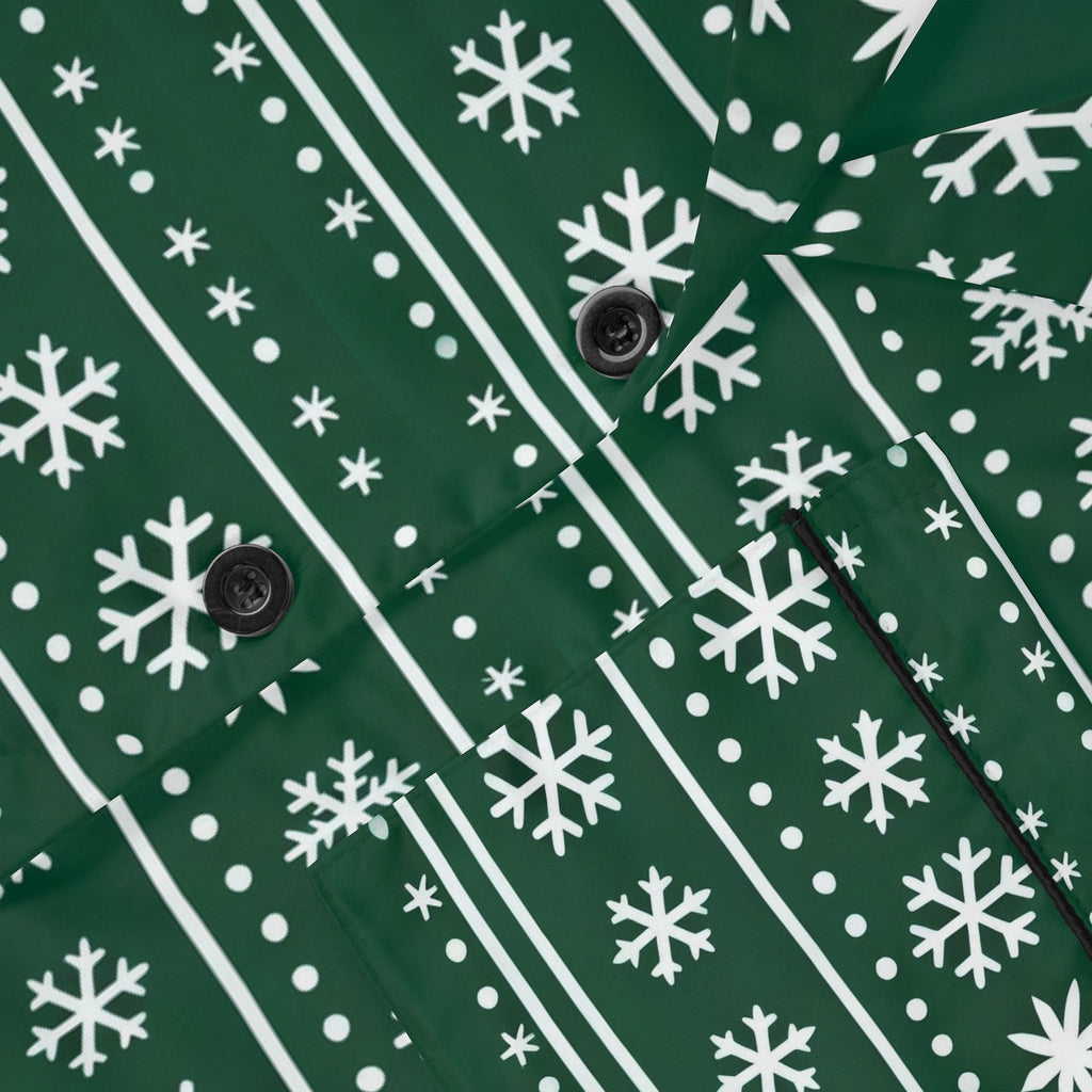 Unisex-Weihnachtspyjama grün