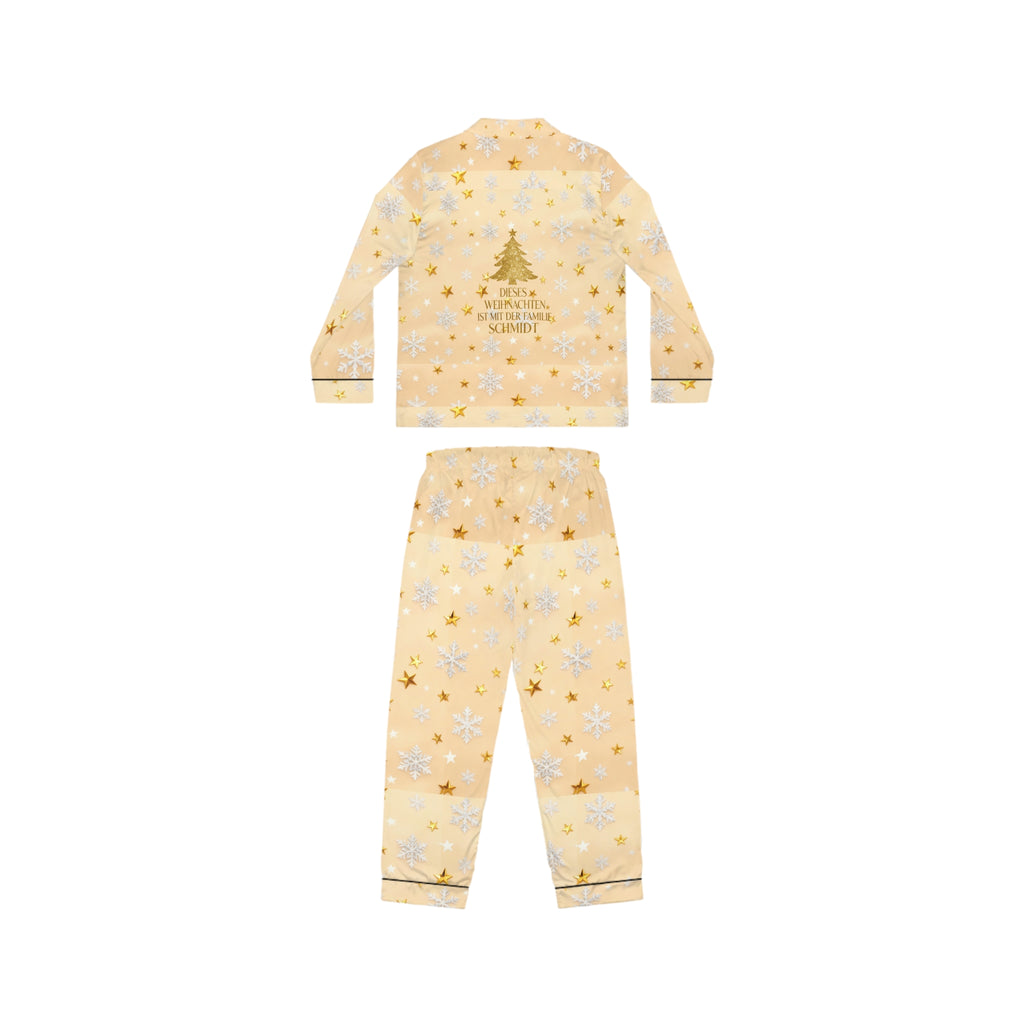 Unisex-Weihnachtspyjama golden