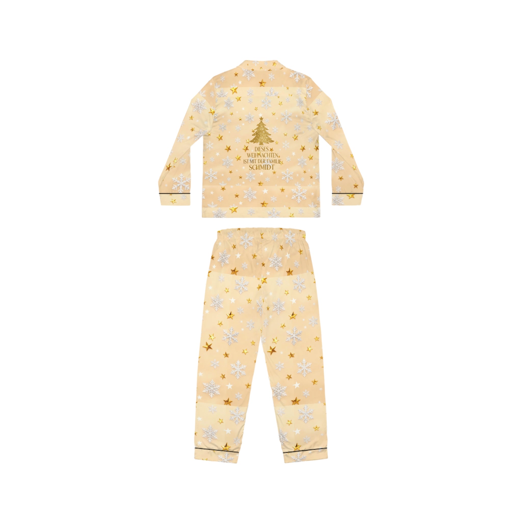 Unisex-Weihnachtspyjama golden