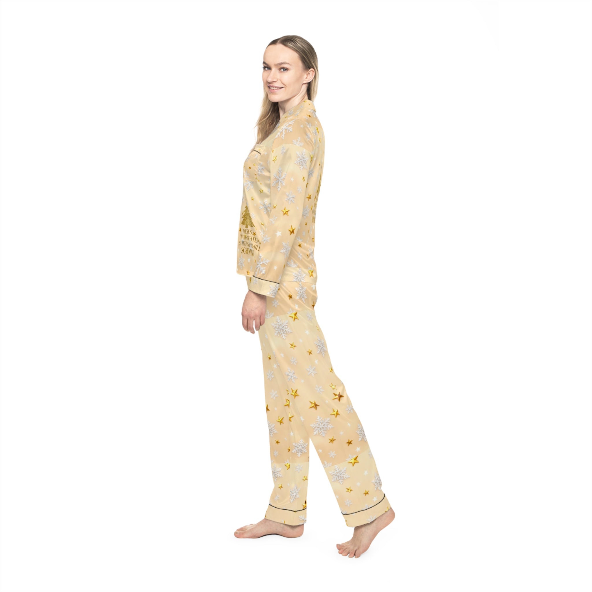 Unisex-Weihnachtspyjama golden
